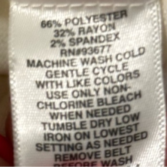 Liz Claiborne White Dress Pants Straight-Leg - Picture 3 of 4